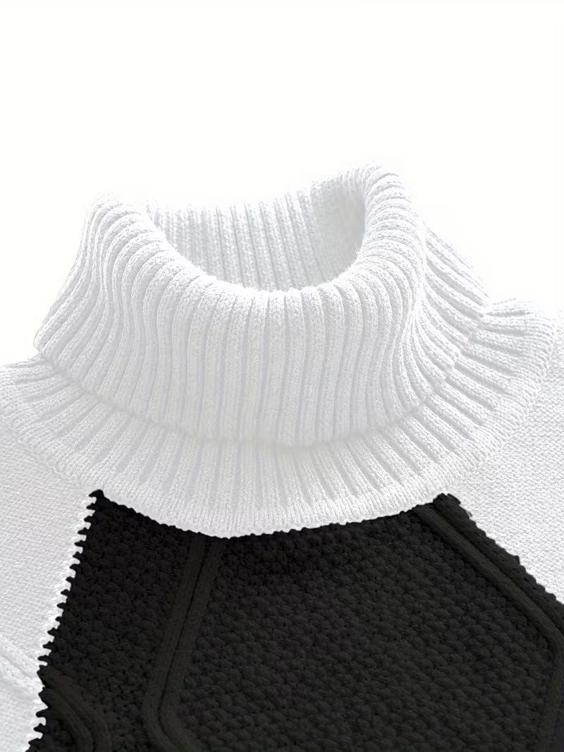 Hi-Neck Sweater Hoodie