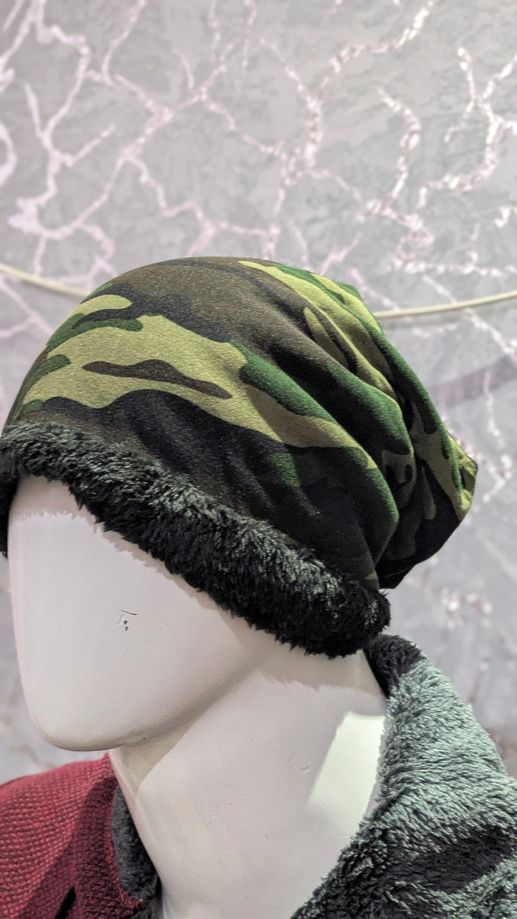"WinterShield™ Fleece-Lined Knitted Hat & Neck Warmer Set"